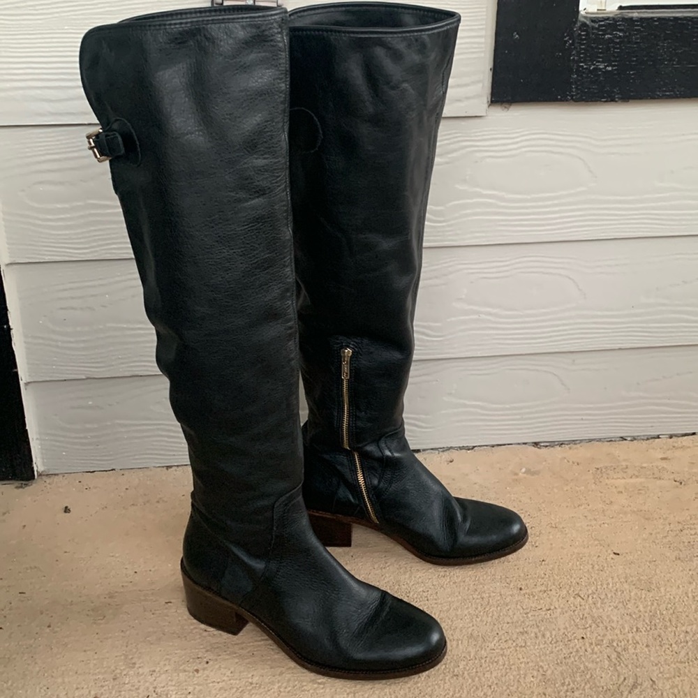 COACH Sleek Black Over The Knee High Palmera 2 Boots - Picture 8 of 16